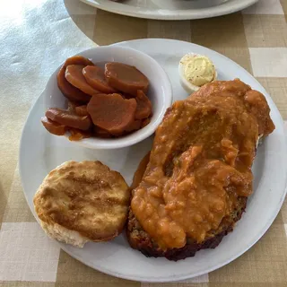 Cajun Meatloaf & Mashed Potatoes