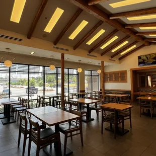 View of the dining area.