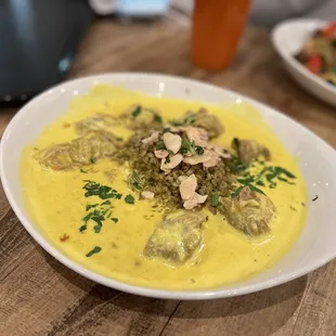Mansaf ( slow cooked lamb) with freekah