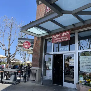 Front entrance.they have outdoor seating but no indoor seating yet permitted as of April 23, 2021.