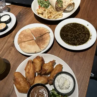 Wrap or Pita , Includes 2 sides