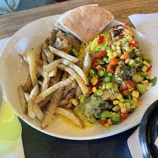 Pomegranate, eggplant & walnuts