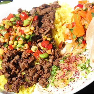 Beef with rice