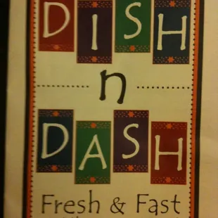 Menu cover