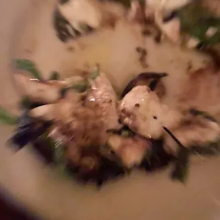 Urg - bad, quick snap of the grilled eggplant (all cut up for sharing). Trust me - it was awesome!!