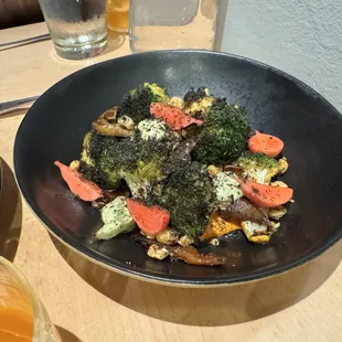 Charred broccoli with African pepper sauce