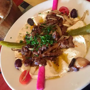 Lamb Shawarma Starter with Pita (pictured)