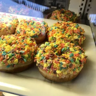 Fruity pebble doughnuts!