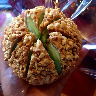 Nutty caramel apple