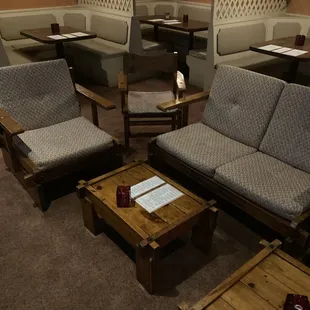 YELP Elite "Review" (in his original review) Claimed that our "upholstery is covered with stains and cigarette burns"  This is floor seating