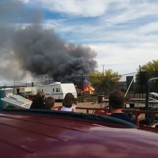 A helicopter caught on fire while we were there. Best birthday party an 11 year old could have.