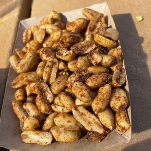 Spicy smoked peanuts