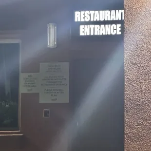 Outside entrance