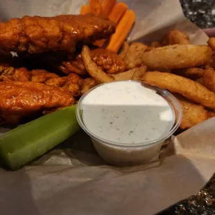 a basket of food