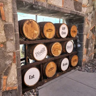 Barrels next to front door, cause I&apos;m vip