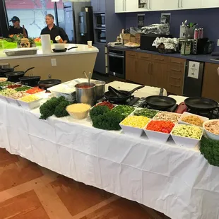 Pasta Bar for Employees Logix Bank