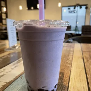 Taro slushee boba.