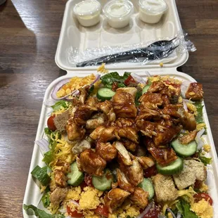 Grilled BBQ Chicken Salad