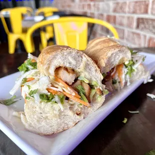 Banh Mi - Lunch combo. Grilled chicken has some really good flavor! Not the best I've had but still pretty solid..