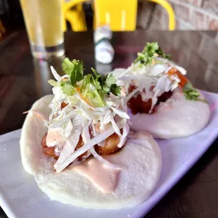 Spicy Fried Chicken Bao Bun - Meh, wasn't a fan unfortunately. Cold chicken, not that spicy &amp; buns were doughy.