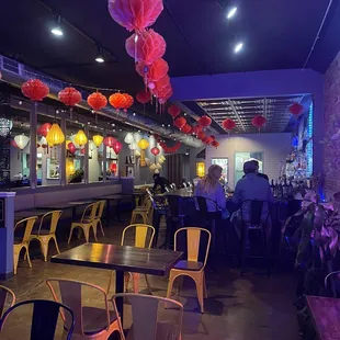 interior, sushi and sashimi