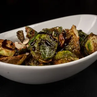 a bowl of brussels sprouts