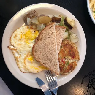 Crab Cake and Eggs