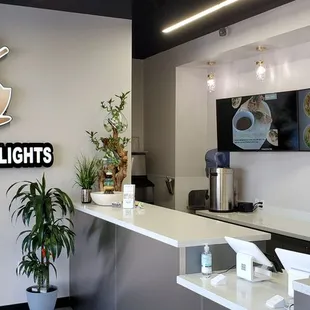 interior, sushi and sashimi