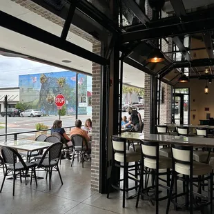Great corner spot - two levels.