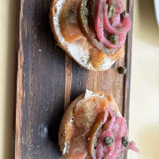Salmon bagel