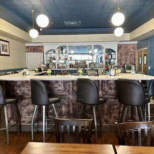 The beautiful bar area.