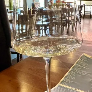 A refreshing glass of wine.