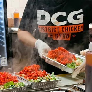 Fresh off the grill platters ($12 each)