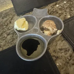 Dipping sauces for the bread - delish!