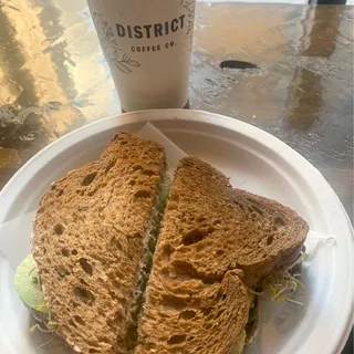 Cucumber Avocado Sandwich