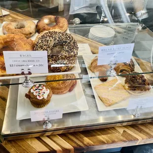 Great selection of baked goods from local places