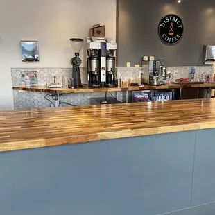 The coffee counter