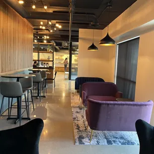seating and bar area