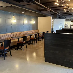 seating and counter area