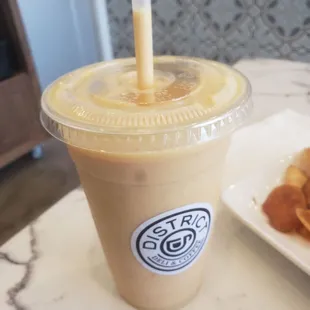 Build Your Own Orange juice, mango, strawberry smoothie.
