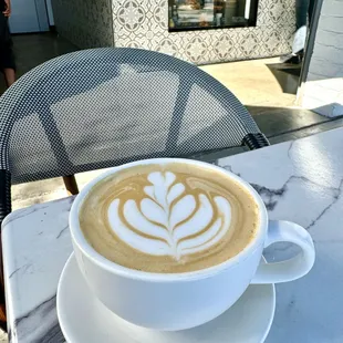 Patio latte