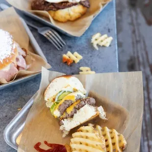 waffles, food