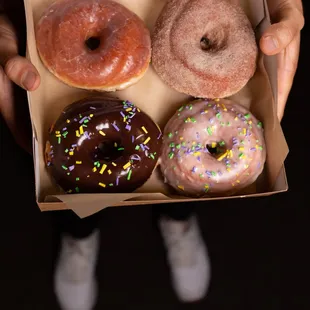 donuts, food, dough desserts