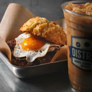 Miso Praline Bacon &amp; Sunny Side Up Egg photographed by @damoneats