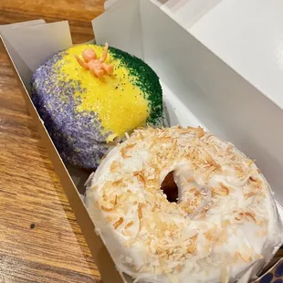 King Cake + Coconut Donut