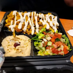 Chicken shwarma platter