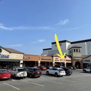 Outside parking area