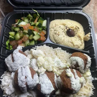 Falafel over Rice Platter