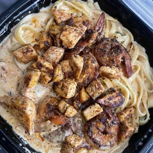 Shrimp &amp; Chicken pasta (Cajun)