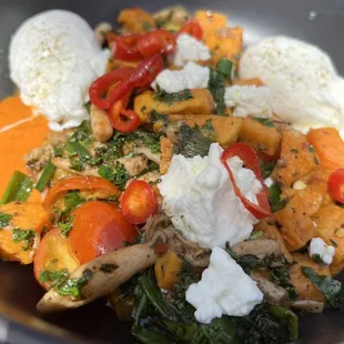 Sweet potato hash from the brunch menu